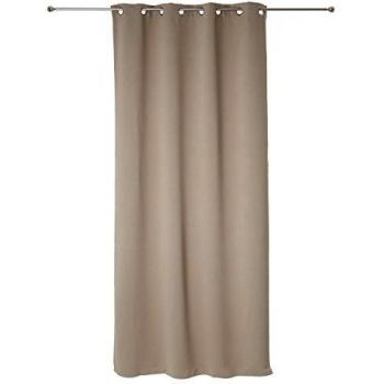 Lote de 2 cortinas opacas 135 x 240 cm beige