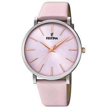 Festina Reloj Analógico para Mujer de Cuarzo con Correa en Cuero F20371/2