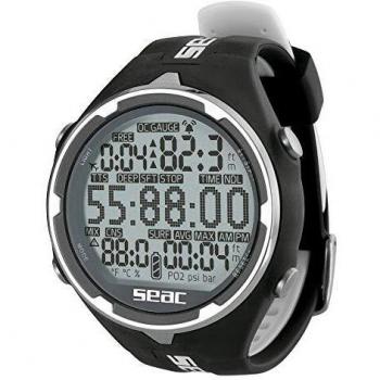 SEAC Sub 8002908434927 Ordenadores de natación, Unisex-Adult, Blanco Y Negro, Estándar