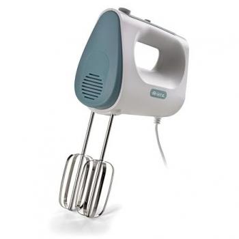 Batidora Eléctrica Ariete 1545, 450W, 5 Velocidades, Función Turbo, 2 Frustas, Blanca y Verde Azulado