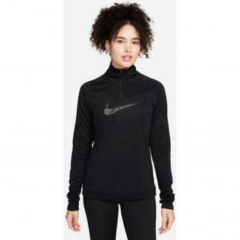 Nike - Camiseta de mujer Dri-FIT Swoosh Running 1/4 Zip Top