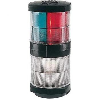 Hella Marine Tri-Color Incandescent Navigation Light - 2NM - Black Housing - 12V
