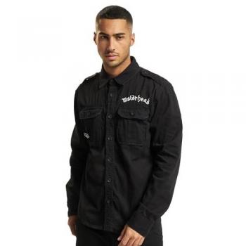 Brandit Motörhead Vintage Long Sleeve Black Shirt for Men 4XL