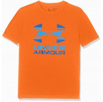 Under Armour camiseta de manga corta con logotipo grande en dos tonos para niño, Niños, color Hipster, tamaño XL