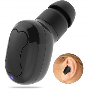 Mini Auricular Bluetooth，Auriculares Bluetooth Dokpav, Que Permiten 10 Horas De ReproduccióN Con MicróFono Hd Y Sin Interferencias, Adecuados Para Iphone, Samsung Y Otros TeléFonos Inteligentes-Negro