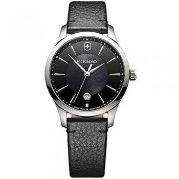 Victorinox Alliance Reloj para Mujer Analógico de Cuarzo Suizo con Brazalete de Piel de Vaca V241754