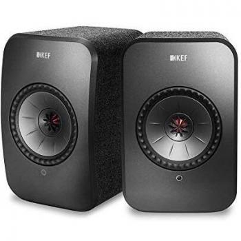 KEF LSX WLAN Lautsprecher Schwarz, Aktivlautsprecher | Airplay 2 | Musikstreaming | Multiroom | Bluetooth | Spotify | Tidal | Roon