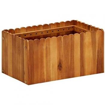 vidaXL Garden Raised Bed 50x30x25 cm Solid Acacia Wood
