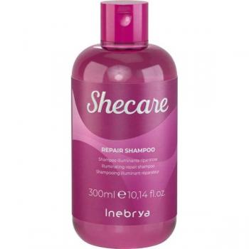 Inebrya Shecare Radiance Repair Shampoo 300 ml - Vegan, Illuminating, Color Protecting for Damaged Hair