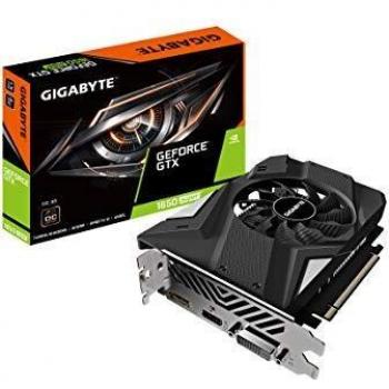 Gigabyte GeForce GTX 1650 Super OC 4G Tarjeta gráfica, Ventilador de 90 mm, 4 GB 128 bits GDDR6, Tarjeta de vídeo Gv-N165SOC-4GD