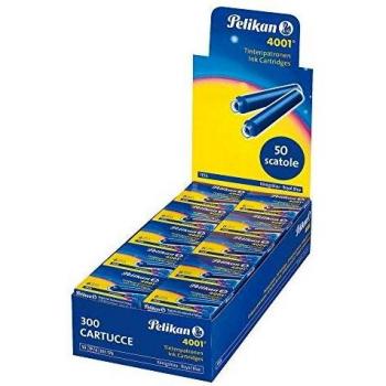 Pelikan Cartuchos de tinta para pluma estilográfica, 6 piezas, 50 unidades, color azul
