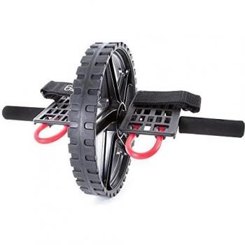 66fit Power Wheel - Abdominal and Core Exercise Roller Workout, Black