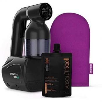 MINETAN BODY.SKIN Bronze Babe Personal Spray Tan Kit Black - Portable, At Home Spray Tan Machine with Spray Tan Solution