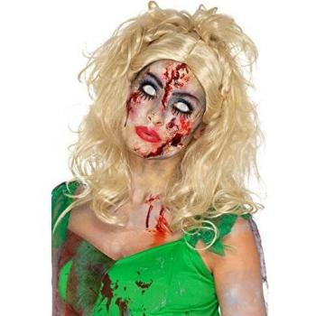 Smiffy's-47017 Peluca Zombi: Hada, Color Rubio, No es Applicable