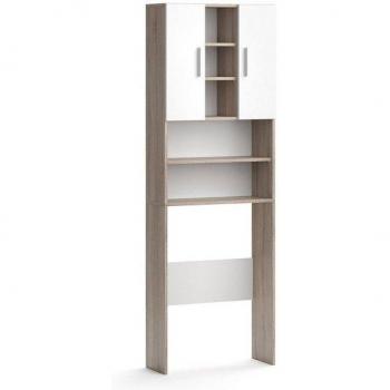Armario para Lavadora Luis 190x64cm Sonoma/Blanco