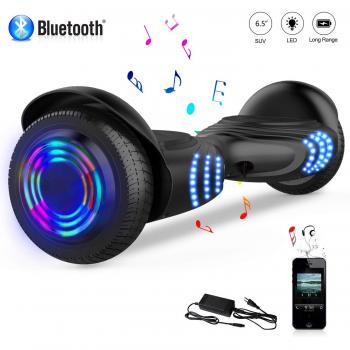 COLORWAY Hoverboard 6,5 Patinete Eléctrico 700W con Ruedas de Flash LED, Altavoz Bluetooth y LED, Autoequilibrio de Scooter Eléctrico