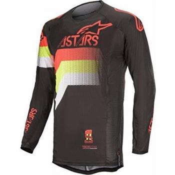 Alpinestars Techstar Venom Crossshirt Black/Red Fluo/Yellow Fluo-M