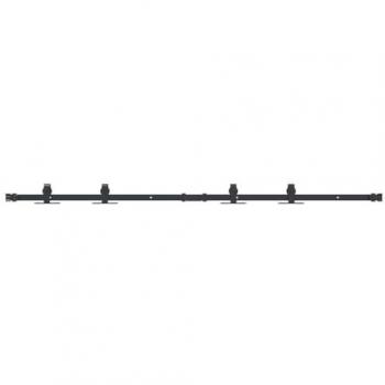 vidaXL Sliding Cabinet Door Kit 152.5 cm Carbon Steel