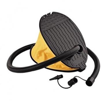 Bomba manual inflador ose/AU pie eficaz con un plástico antideslizante para todos los objetos hinchables, Bomba de aire doble acción Inflado facile Gracia con 3 Válvulas de gonflages