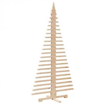 vidaXL Wooden Christmas Tree for Decoration 180 cm Solid Wood Pine