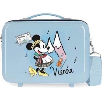 Neceser de Viaje Disney Minnie Let's Travel Vienna ABS Adaptable Azul 9L