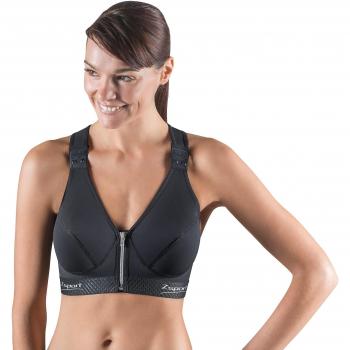 ZSPORT Silver Sujetador Deportivo, Mujer, Negro, 115F