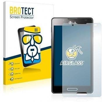 BROTECT Protector Pantalla Cristal Híbrido Compatible con LG Electronics P710 Optimus L7 II Protector Vidrio - [Dureza 9H, Anti-arañazos]