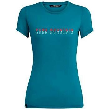 SALEWA Pure M. Dri-Rel W S/S Camiseta, Mujer, Shell Pink Melange, 42/36