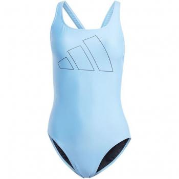Bañador de natación mujer Adidas Big Bars Azul Estallido 34