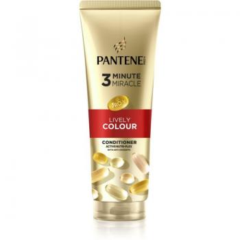 Pantene 3 Minute Miracle Lively Colour Conditioner for Damaged and Colour-Treated Hair 220 ml