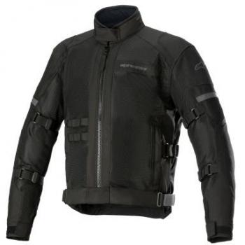 Chaqueta Alpinestars Crosshill WP Air - Impermeable y Transpirable, color negra, diseñada para motociclistas, con características de impermeabilidad y transpirabilidad