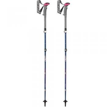 Leki Bastones de Trekking Micro Vario Carbon Lady para Mujer, Talla única, Azul, 100 - 120 cm