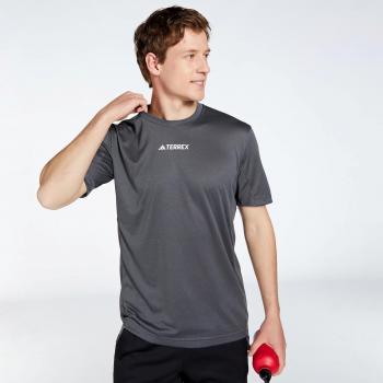 Adidas Terrex Multi T-Shirt Men's Running Shirt - Grey/Black - Size: Extra Large