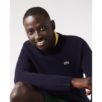 Lacoste Jersey de hombre de lana con cuello redondo