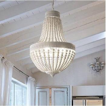 Lámpara colgante blanca de 6 bombillas MONET Ideal Lux