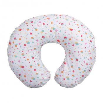 Cuscino de Lactancia Boppy Ergonomico Confetti - Soporte para Mamá y Bebé, Lavable en Lavadora, 0+ Meses
