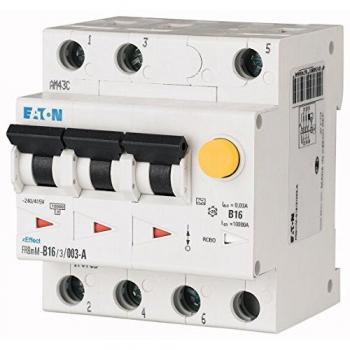 Interruptor Diferencial Eaton FRBMM-B20/3/003-A, 20A, 30mA, 3 Polos, Característica B