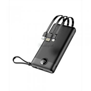 Power Bank Veger C10 - 10 000mAh con cables Apple Lightning, USB-C y Micro USB