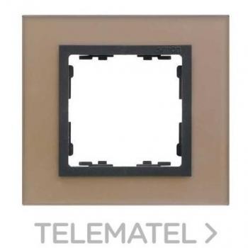Marco Simon 82 con 1 Elemento Nature Cristal Cobre Interior Grafito