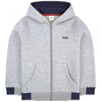 BOSS Hugo impresión Logotipo para niños Hoodie 14 Years Grey