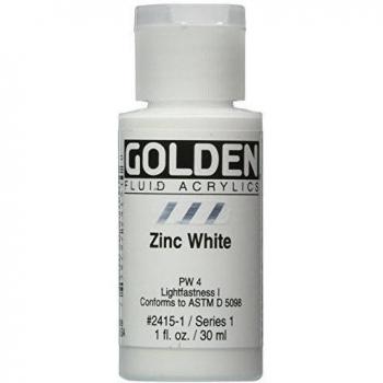 Vernice acrilica fluida d'oro 1 oncia-zinco bianco