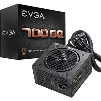 EVGA 700 BQ, 80+ BRONZE 700W, Semi Modular, FDB Ventilador, Fuente de Alimentación 110-BQ-0700-V2