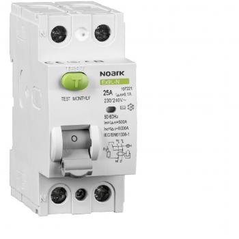 Disyuntor Diferencial Noark Ex9L-N 2P 25A 30mA 6kA