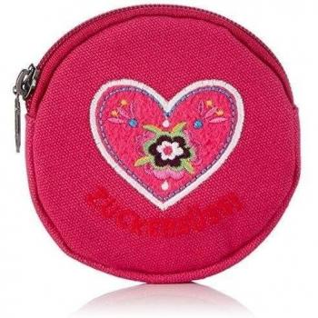Adelheid Zuckersüss Kindergeldbeutel - Monedero de tela niña, color rojo, talla 10x10x1 cm