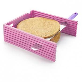 Ibili Guía Cortabizcochos Sweet, Acero Inoxidable, Rosa, 20 x 10 x 10 cm