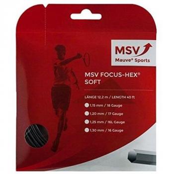 Cordage MSV Focus HEX SOFT Noir 12m - 1.25