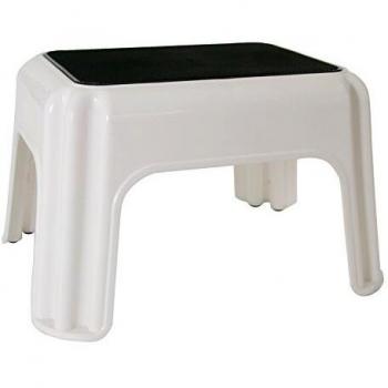Sgabello Multiuso Antideslizante Blanco 40x32 cm Giganplast