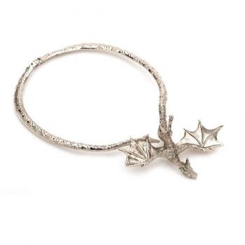 Colgante Juego de Tronos Escudos Targaryen Daenerys - Collar oficial de Juego de Tronos - Regalos y merchandising oficial - Colgante De Dragón De Daenerys Targaryen