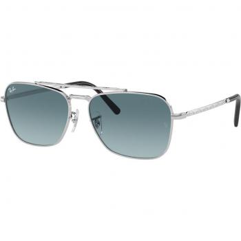 Ray-Ban RB3636 New Caravan 003/3M Unisex Square Silver Sunglasses Size 55