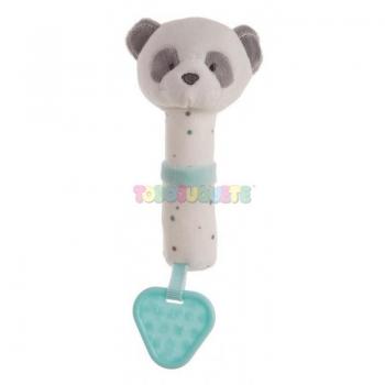 Mordedor de Silicona con Forma de Panda en Azul de 20cm para Calmar las Encías del Bebé
